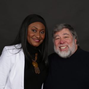 Fabienne Colas abd Apple cofounder Steve Wozniak