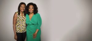 Fabienne Colas and Oprah Winfrey